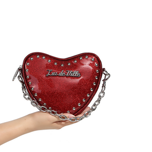 Tainted Love Tiny Tote - Red Rum - size reference