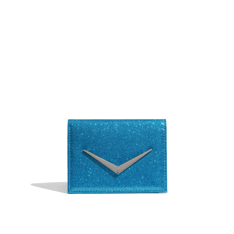 Villain Blue Sparkle Getaway Mini Wallet