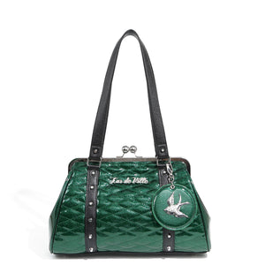 Venus Green Sparkle Love Bird Kiss Lock