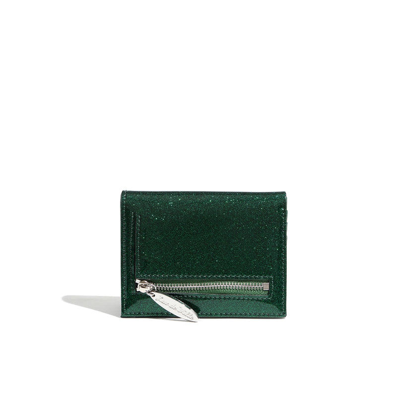 Venus Green Sparkle Love Bird Mini Wallet