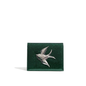 Venus Green Sparkle Love Bird Mini Wallet