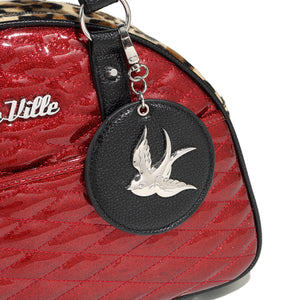 Red Rum Sparkle Love Bird Tote