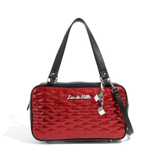 Black and Red Rum Sparkle Speedster Tote