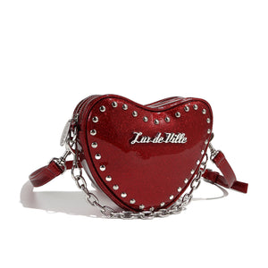 Tainted Love Tiny Tote - Red Rum - front with strap