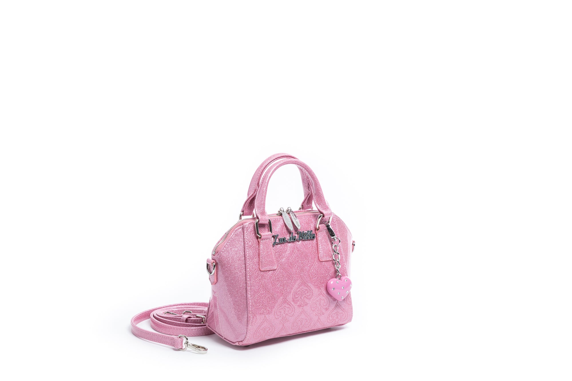 MCM Mini Boston Bag in Pink